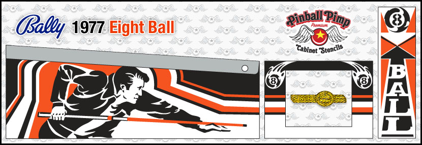 bally eight ball pinball cabinet stencilspinball pimp stencils